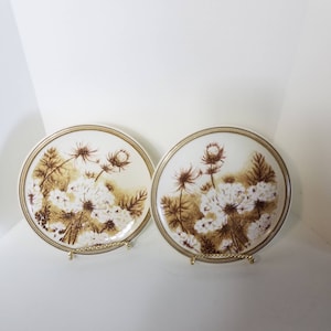 Vintage Mikasa International Nature's Gallery Rolling Hills D8004 Salad Plates Set of 4