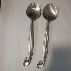 Vintage 11&quot; hedendaagse gietvorm 1998 saladeserveerset van MS