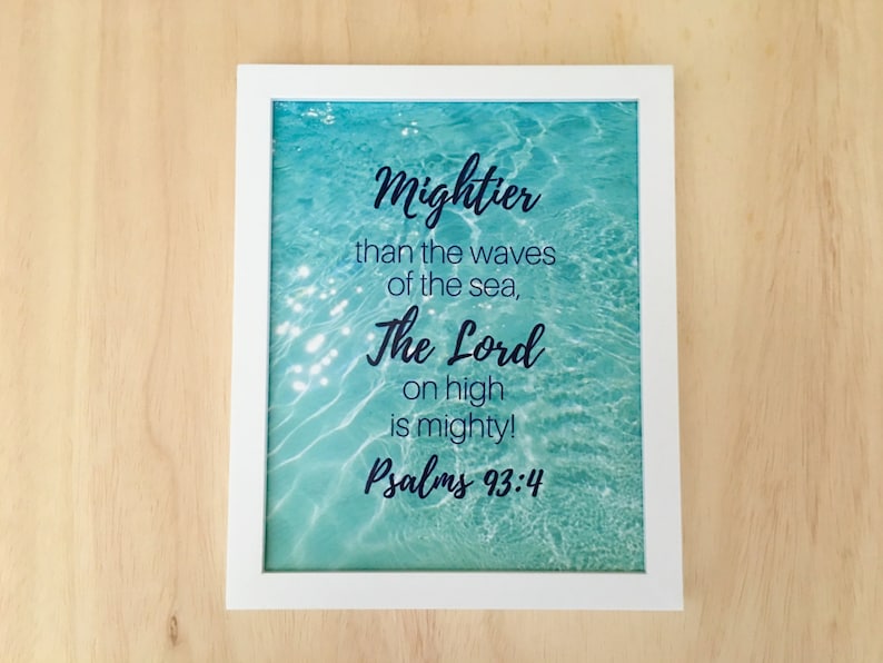 nautical bible verse ocean printable mightier than the