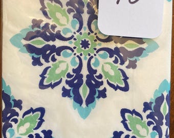 Decoupage Paper Napkins: China Blue Floral, Ephemera for Collages