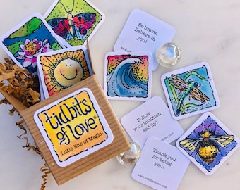 Tidbits of Love Cards, Watercolor Art, Inspiring Kind Words