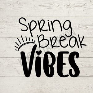 Vibraciones de vacaciones de primavera SVG