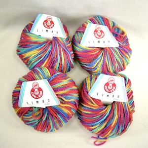 Bright Variegated Virgin Wool Yarn: Stahl Sche Wolle Limbo, 4 x 50g