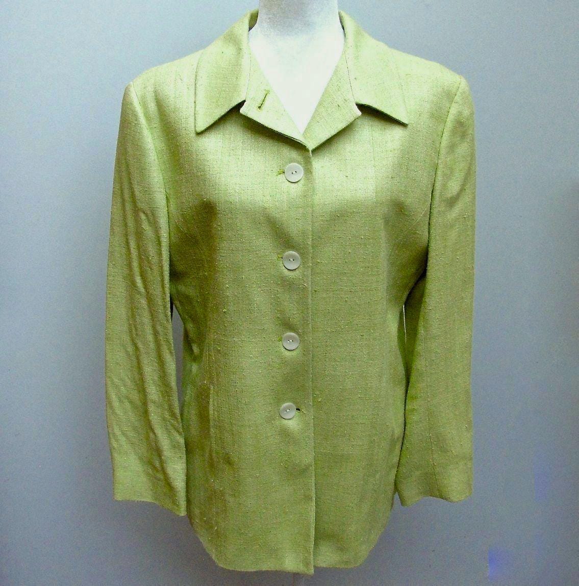 Lime Green Blazer - Etsy