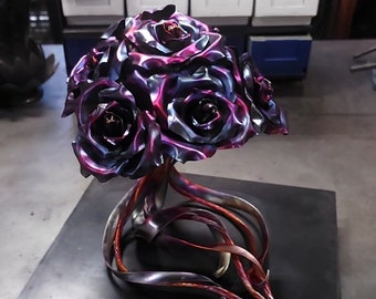 Copper Roses "Anniversary Bouquet" #1839 *SAVE 10% SEE BELOW* Valentine's Mother's Day Christmas Anniversary Wedding Housewarming Steampunk
