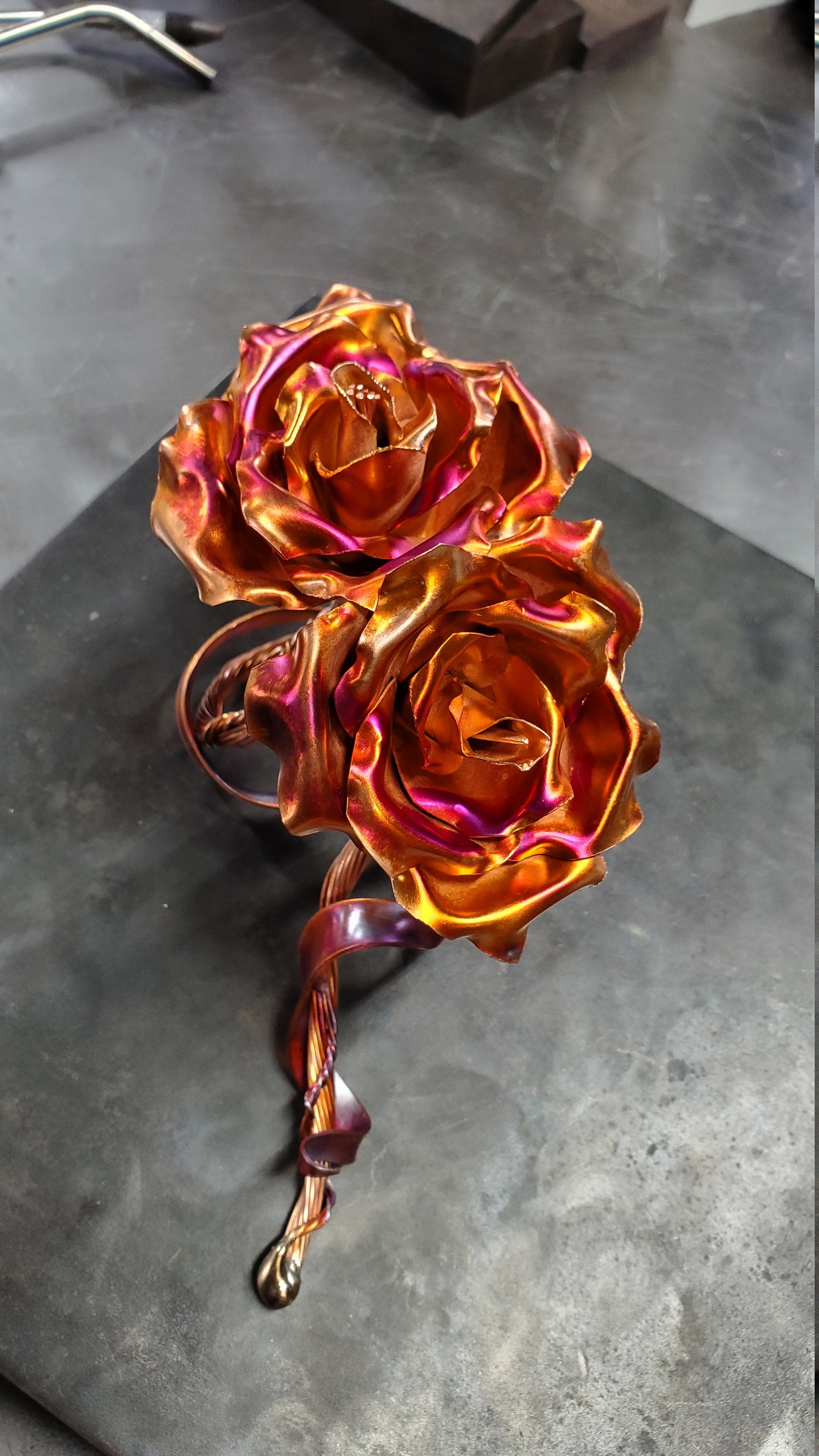 Unique Copper Roses 1661H Us SAVE 10% SEE BELOW | Etsy