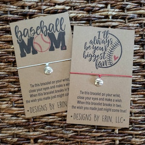 Baseball Mom wish bracelet