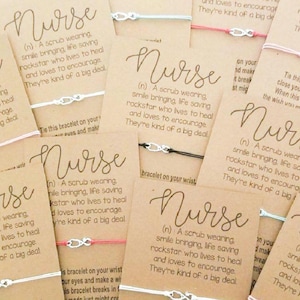 Nurse wish bracelet CNA medical assistant respiratory therapist nurses week gift bulk appreciation