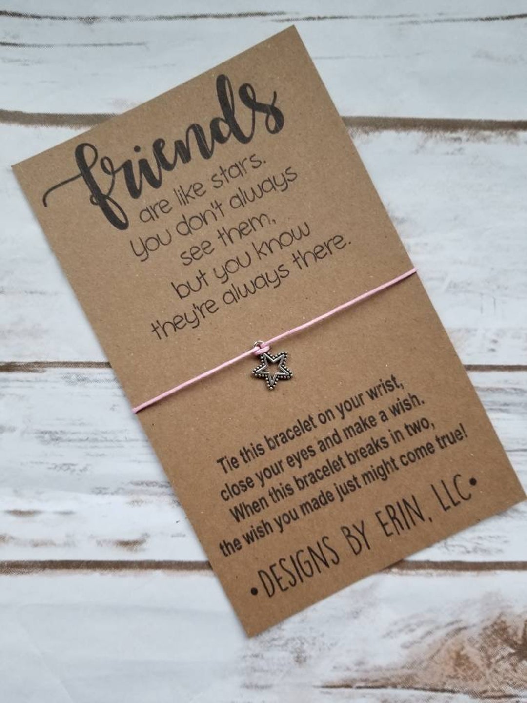 Friendship wish bracelet Etsy