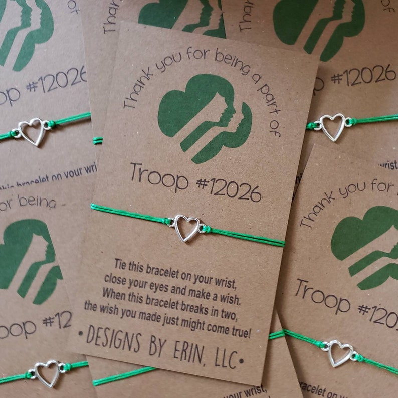Girl Scout Wish Bracelet Etsy