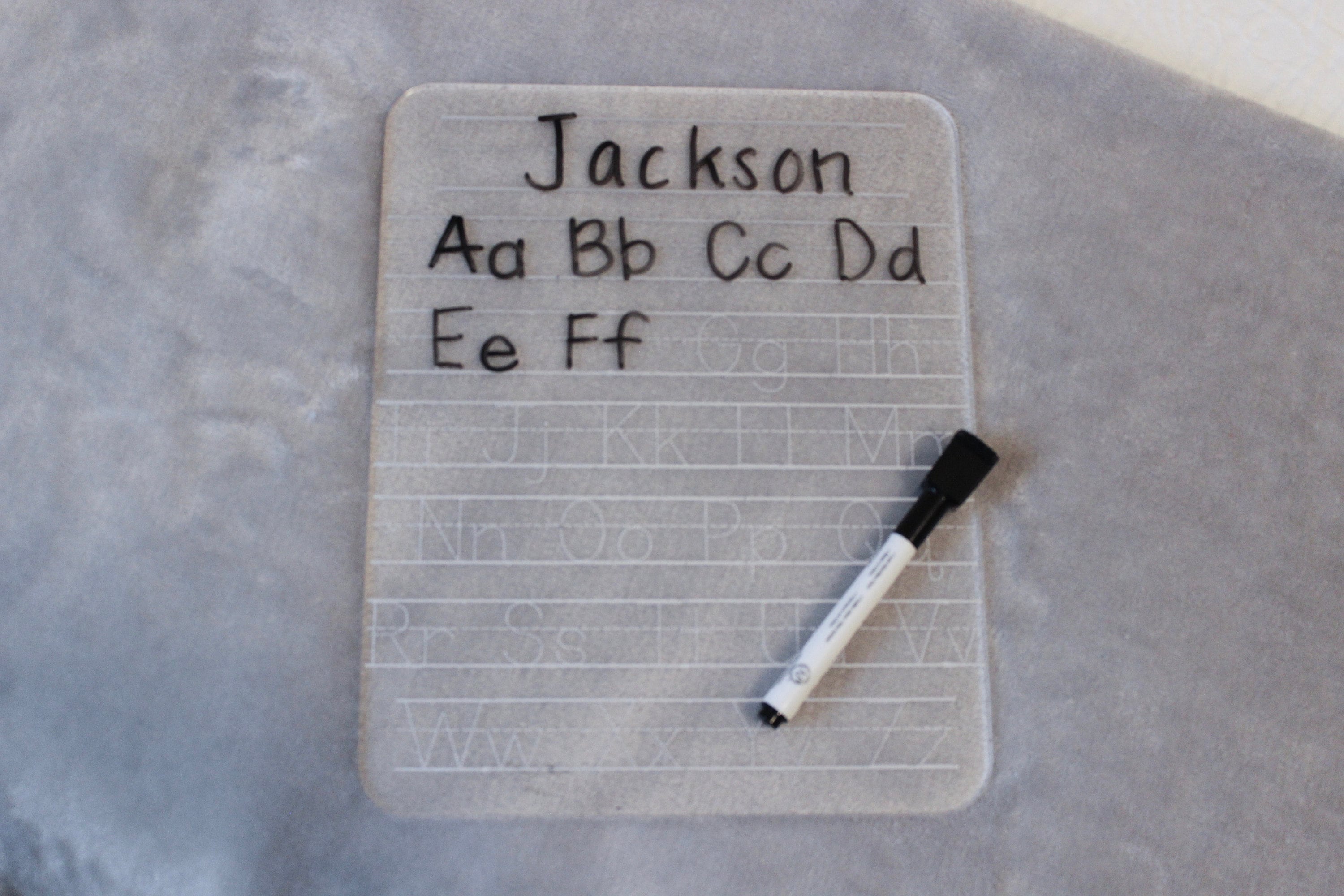 Alphabet Dry Erase Board Acrylic Learning To Write Board Etsy