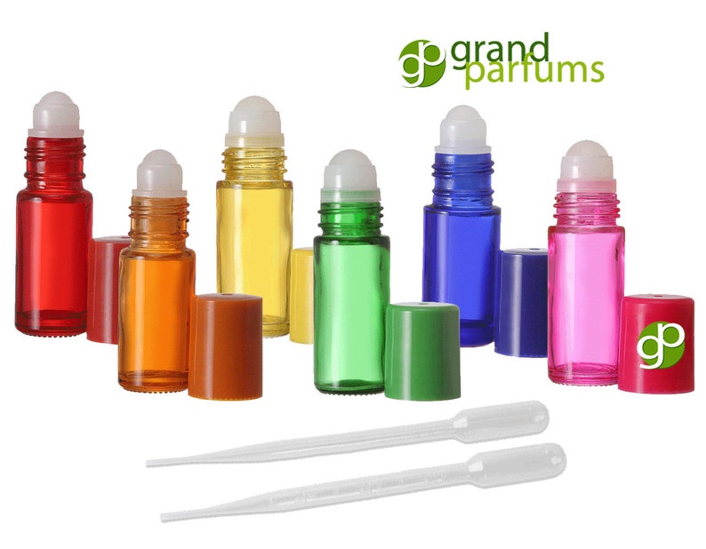 6 Jumbo 1 Oz 30mL Glass Rollerball Bottles RollOn Bottles Etsy