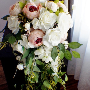 Bridal Bouquet, Wedding Bouquet, Cascading Bouquet, Blush Pink Bouquet, Wedding Floral, WEdding Flowers, Bridal Bouquet, Brides Bouquet