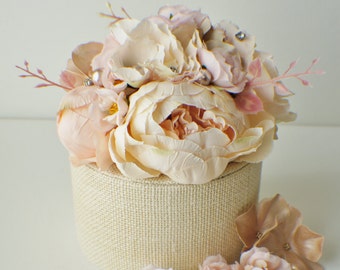 Flower Cake Topper, Wedding Flowers, Floral Cake Topper, Silk flower Cake topper, Wedding decor