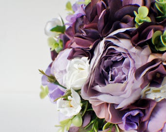 Lila Blumenstrauß, Lavendel Bouquet, Frühlingshochzeit, Bräute Blumenstrauß, Brautstrauß, Hochzeit Bouquet
