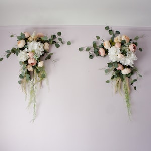 Wedding Arch Swag, Swag, Boho Swag, Boho Wedding Arch Swag, Wedding Backdrop, Silk Arch Flowers, Church Swag, Corner Wedding Swag,