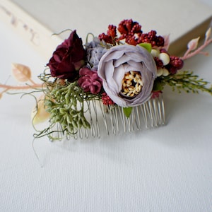 Eucalyptus Hair Comb, Greenery crown, Bridal hair, Floral hair pin, Wedding Hair Comb, Bridal Comb, Floral Comb, Wedding Comb Boho Hair Comb image 1