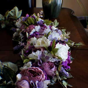 Reception Table Runner, Sweetheart Table Runner, Wedding Head Table Runner, Head Table Runner, Wedding Centerpiece Flowers, Wedding Flowers