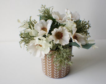 Wedding Centerpiece Flowers, Arrangement Centerpiece, Silk Wedding Flowers, Daisy Centerpiece, Wedding Decor Flowers