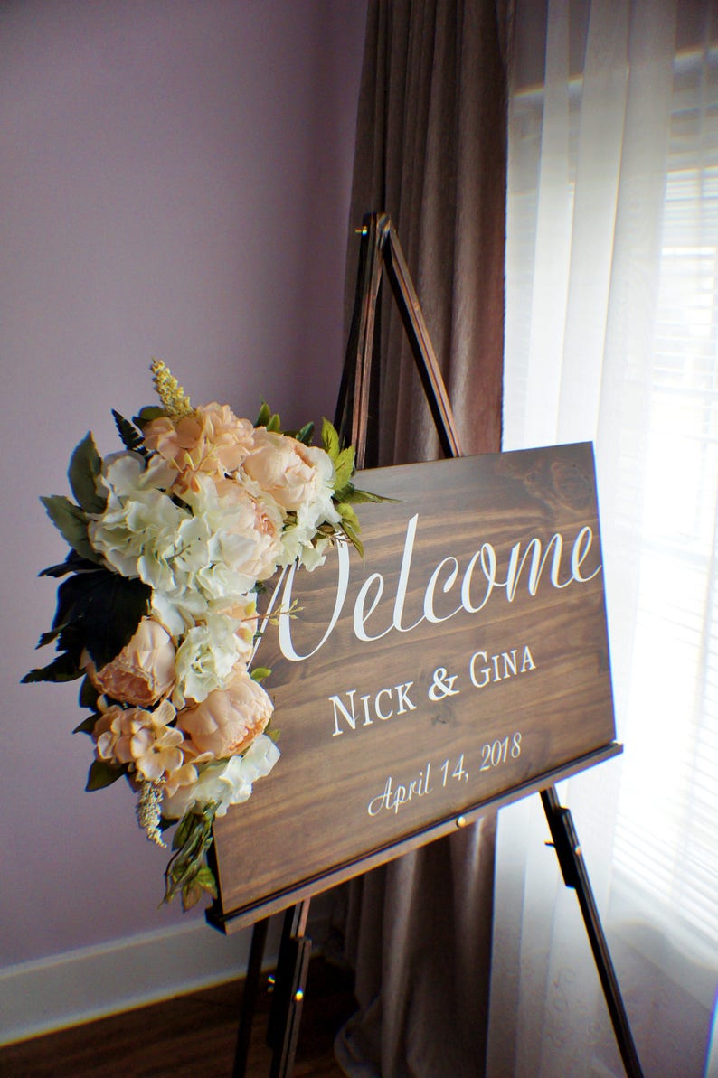 Wedding Arch Swag Wedding Backdrop Wedding Sign Etsy Canada