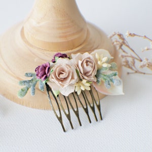 Wedding Hair Comb, Eucalyptus Hair Comb, Greenery crown, Bridal hair, Floral hair pin, Wedding Hair Comb Bridal Comb, Floral Comb, Boho Hair