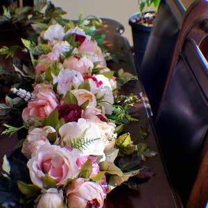 Extra große Hochzeit Herzstück Blumen, Anordnung Herzstück, Seide Hochzeit Dekor Blumen, Hochzeitsblumen, Peanies Herzstück