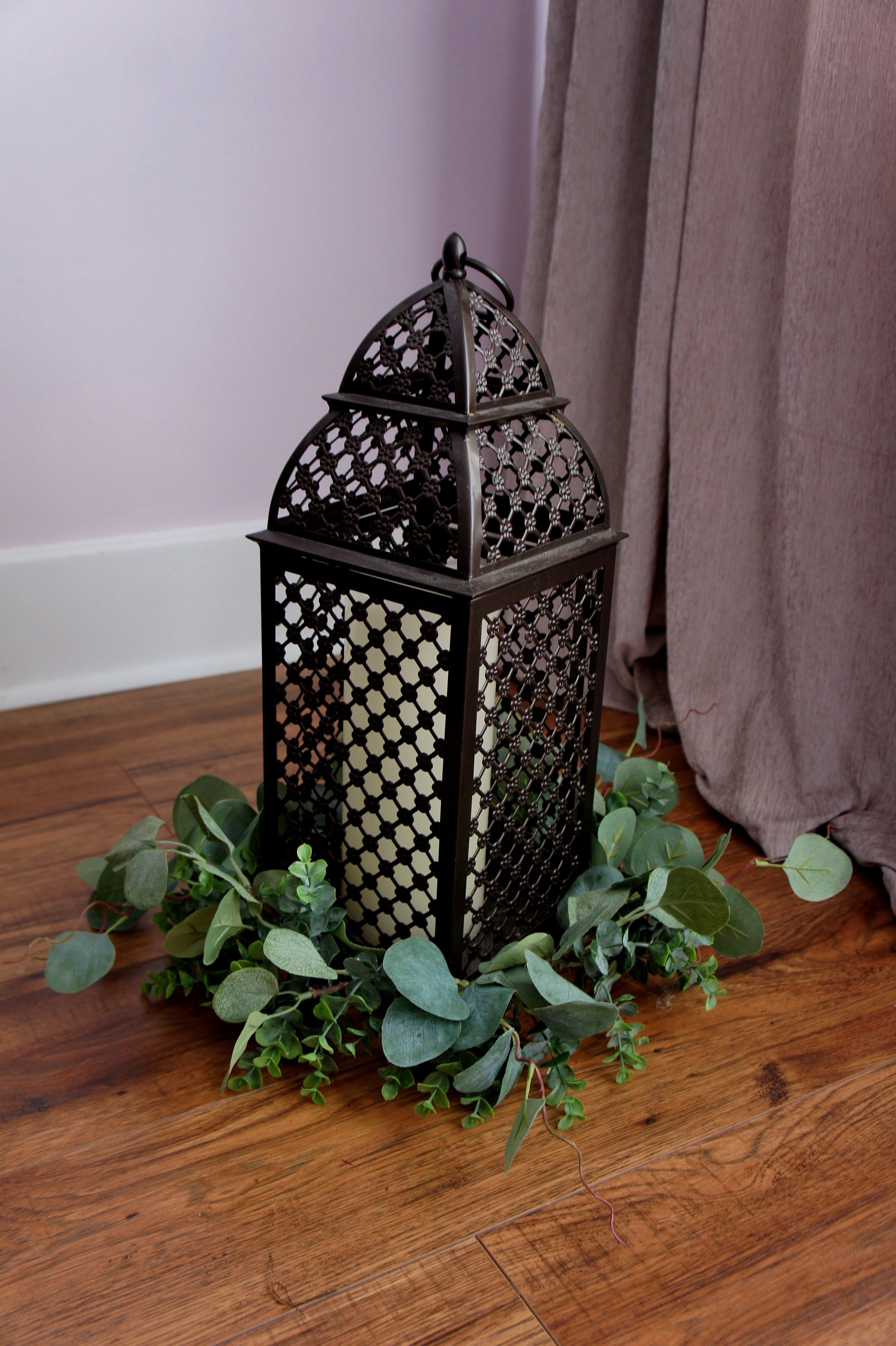 Eucalyptus CenterpieceWedding Centerpiece Lantern Garland Etsy