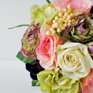 READY TO SHIP, wedding bouquet, wedding flowers, boho bouquet, bridal bouquet, destination wedding bouquet, blush peonies eucalyptus