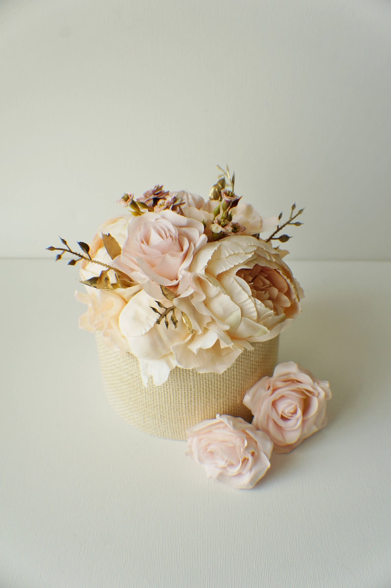 Flower Cake Topper Wedding Flowers Floral Cake Topper Silk Etsy