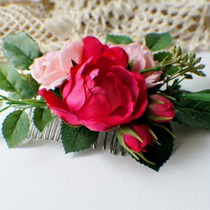Eukalyptus-Rose-Haar-Kamm, grün-Krone, Braut, Blumen Haarspange, Hochzeitshaarkamm, Brautkamm, Kamm, Hochzeit-Boho-Haar-Kamm