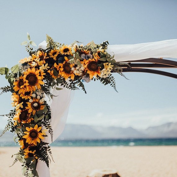 Personalized Sunflower Wedding Welcome Bags Kit - 12 Pc