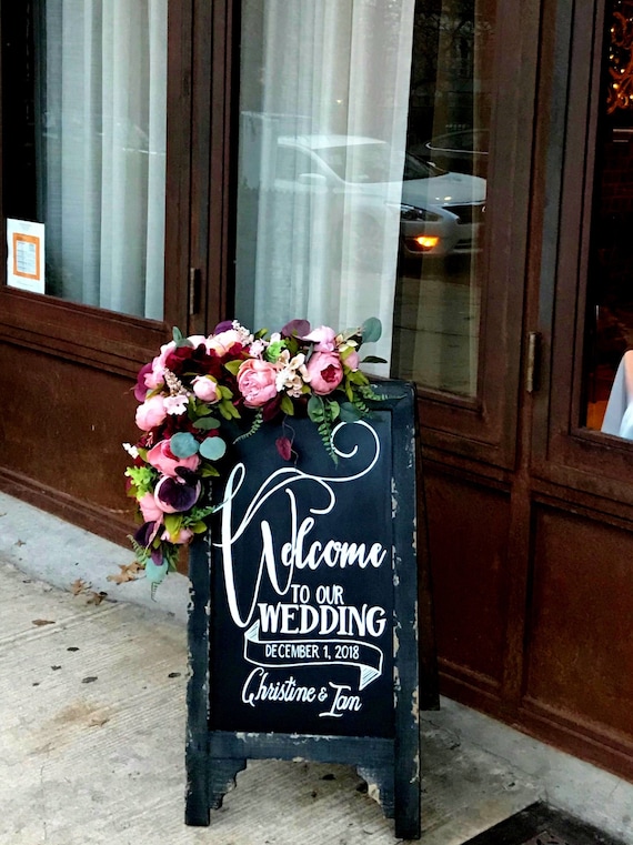 Wedding Arch Swag, Wedding Backdrop, Wedding sign Swag, Wedding