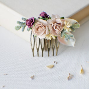 Wedding Hair Comb, Eucalyptus Hair Comb, Greenery crown, Bridal hair, Floral hair pin, Wedding Hair Comb Bridal Comb, Floral Comb, Boho Hair