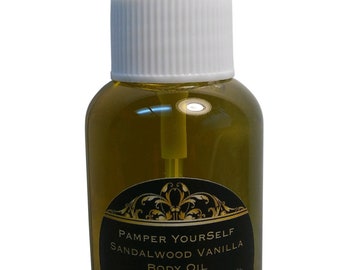 Sandalwood Vanilla Fragrance Perfume Body Oil 2.7 Fl Oz