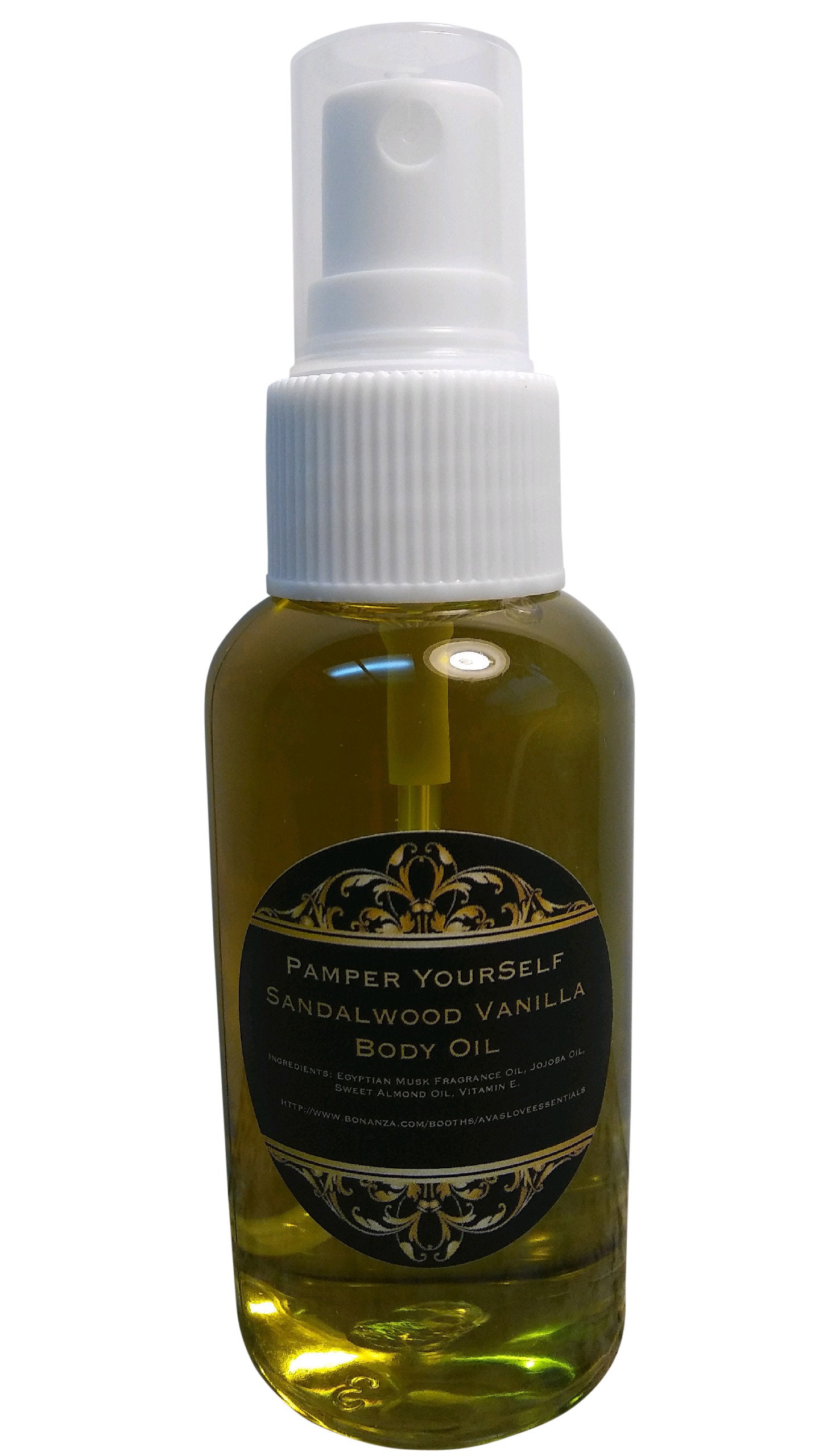 Sandalwood Vanilla Fragrance Perfume Body Oil 2.7 Fl Oz Etsy