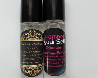 Scented & Unscented Male Pheromone Sex Attractant Perfume Oil 1/3 Fl Oz Each