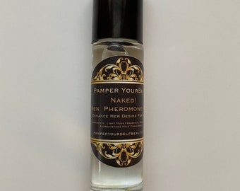 Naked! Men Pheromone Perfume Oil Cologne, Musk Scented 1/3 Fl Oz