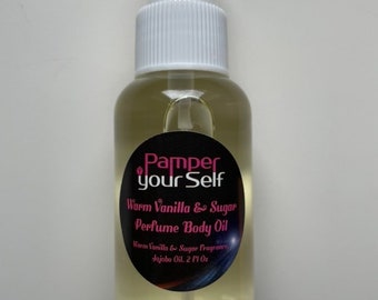 Warm Vanilla & Sugar Perfume Body Oil 2.7 Fl Oz