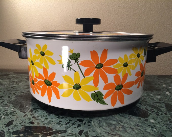 Ekco Stock Pot Enameled Ware Porcelain Clad Cookware EKCO Etsy