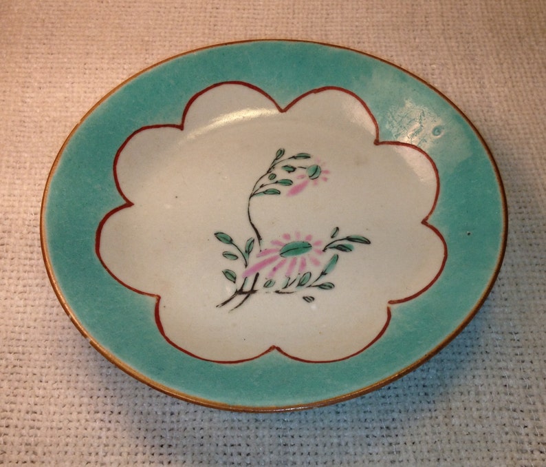 Japanese Hand Painted and Decorated Footed Dish Circa 1960 Etsy