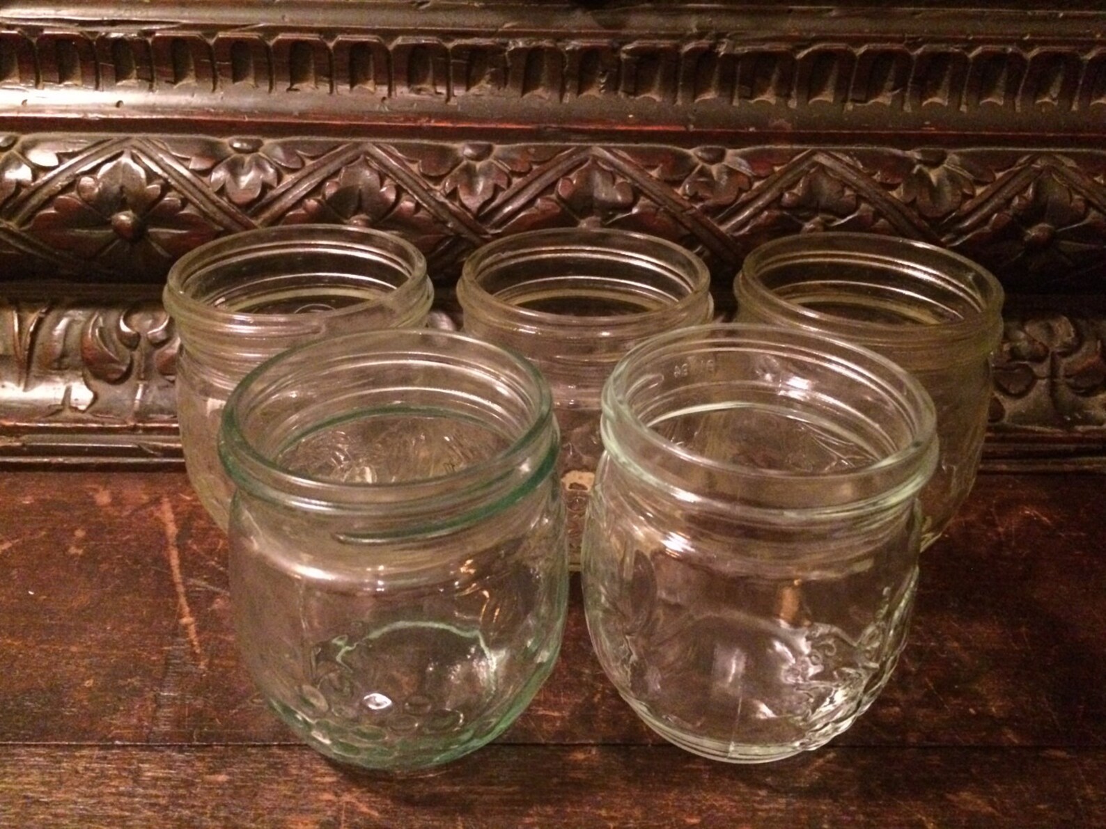 Vintage Kerr Wide Mouth Canning Jar Raised Fruit Etsy