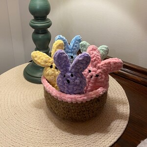 Easter Basket/Peeps/Bunny/Crochet