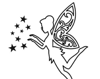 Fairy / Tinkerbell - Reusable Stencil or Decal