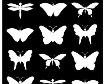 Butterfly Stencil - 2 Full Sheets Reusable