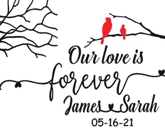 Forever Love - Personalized Decal