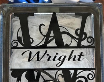 Personalized Lighted Block - Two Sided