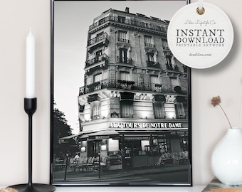 Aux Tours | Master Bedroom Wall Decor | Designer Inspired | France City Print | Street Photography | Downloadable Paris | Etsy Wall Art