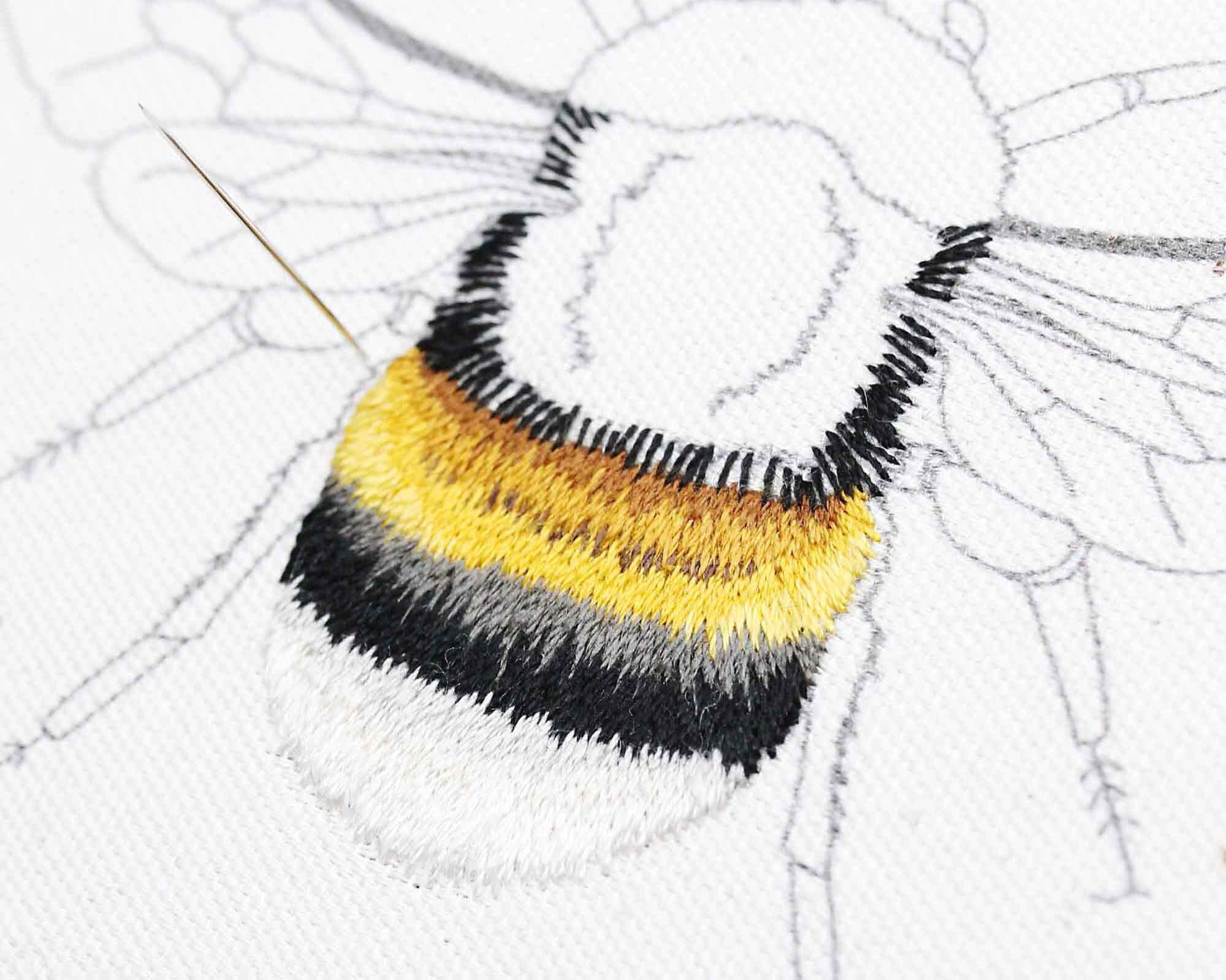 Buzzing Bees Embroidery Transfer Sheet Pattern - 18 x 24 Inch Featuring 14  Designs