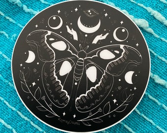 Atlas Moth - Animal Crossing - Witch Vibes - Witchcraft - Vinyl Sticker - Waterproof