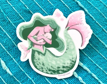 Mother and Baby Mermaid Unconditional True Love - Vinyl Sticker - Matte - Waterproof